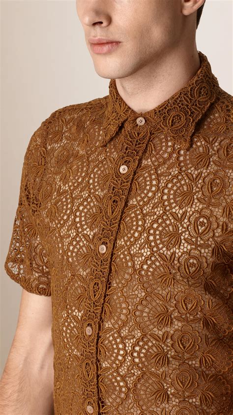 burberry mens lace shirt|designer shirt burberry for men.